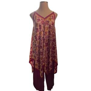 Size One Size Fashion Plum Print Casual Top